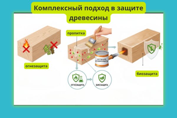 Комплексный подход в защите дерева фото